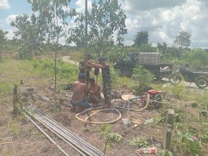 Penuhi Air Bersih Untuk Masyarakat, Satgas TMMD Ke-124 Buat Sumur Bor